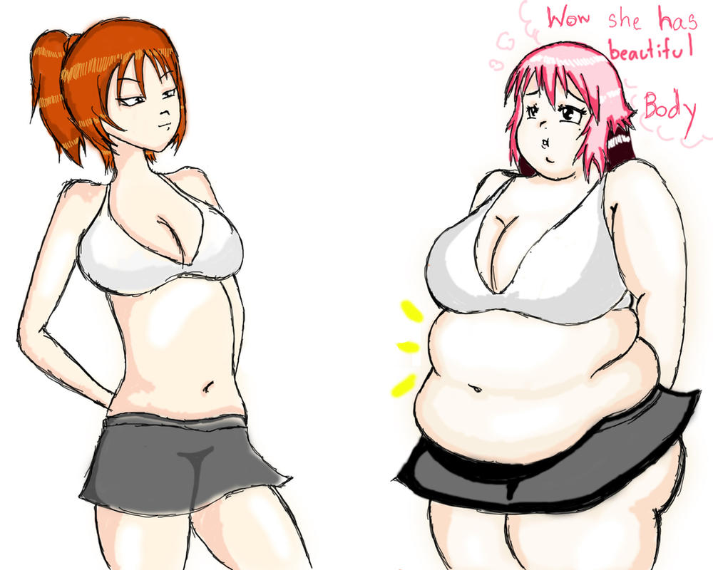 Anime girl weight gain