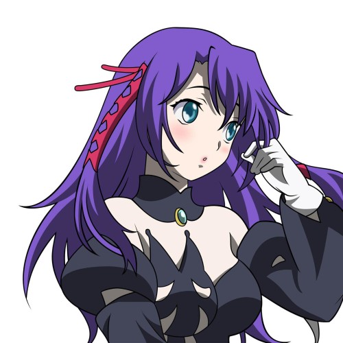 with purple hair Anime