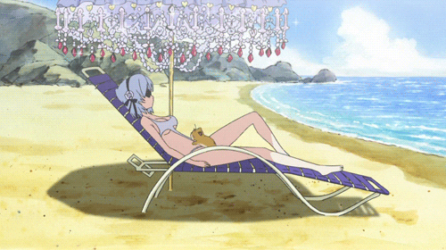 beach gif Anime