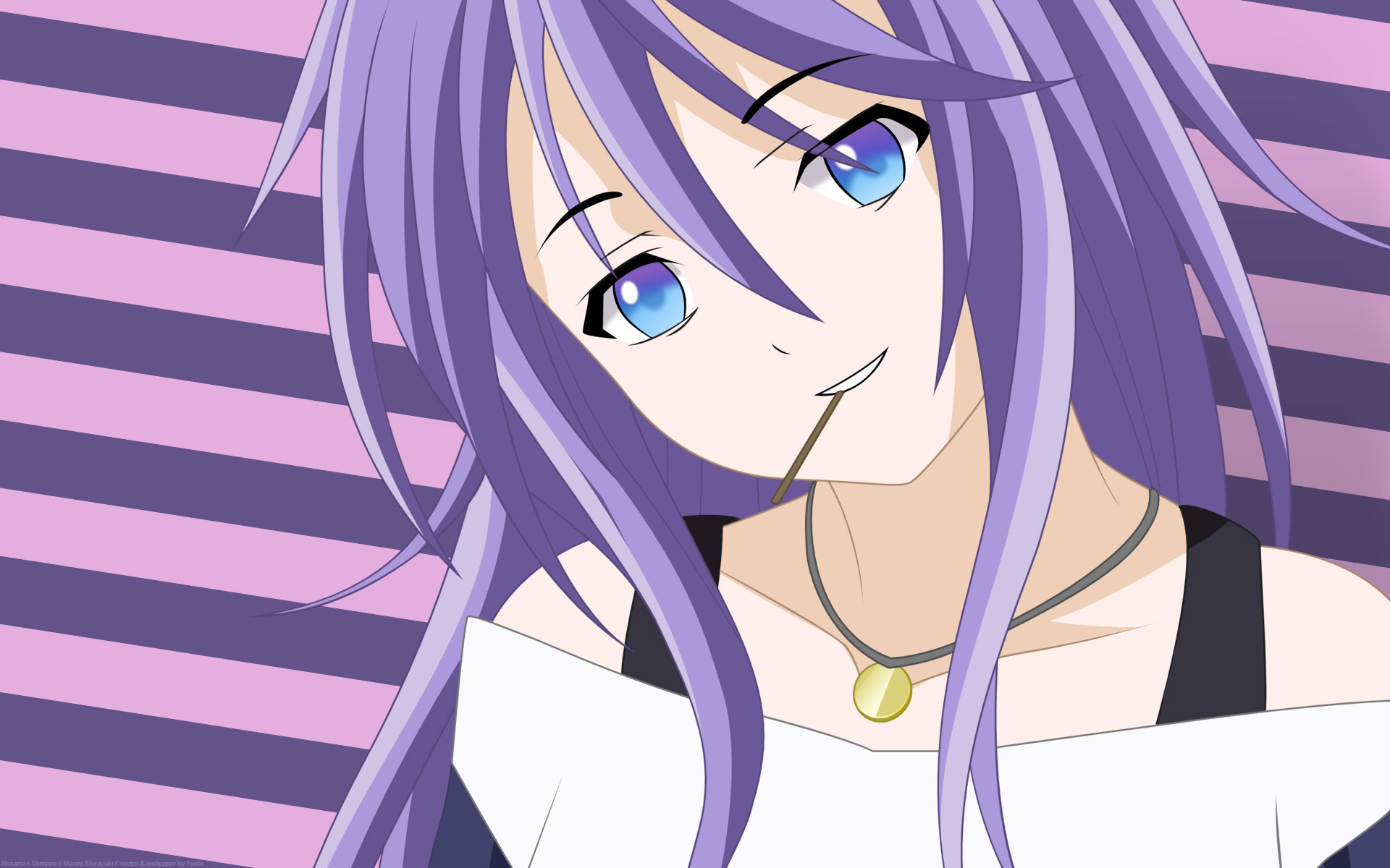 with purple hair Anime