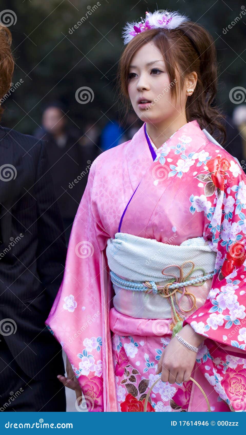 in kimono girl Asian