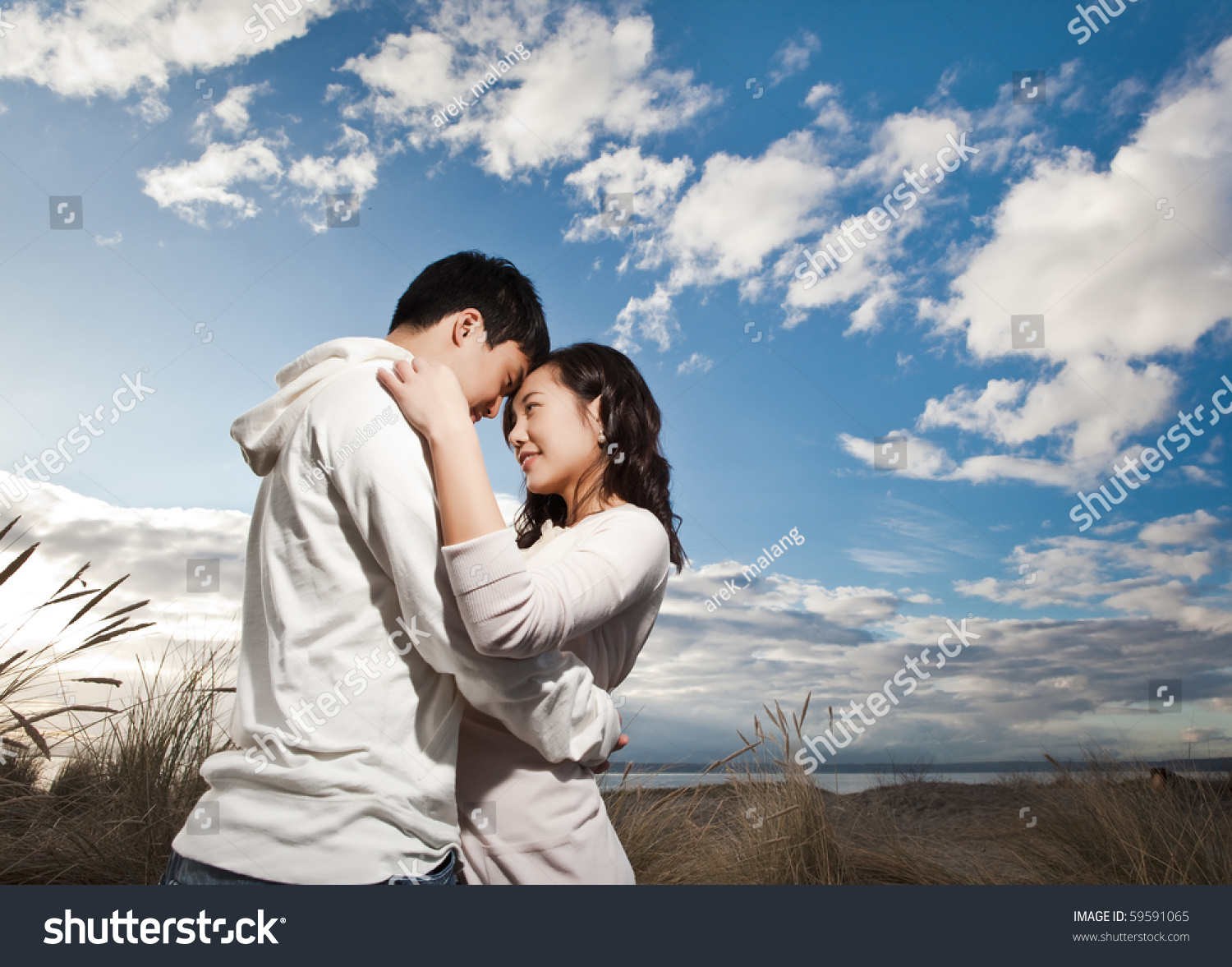 asian Outdoor young couple