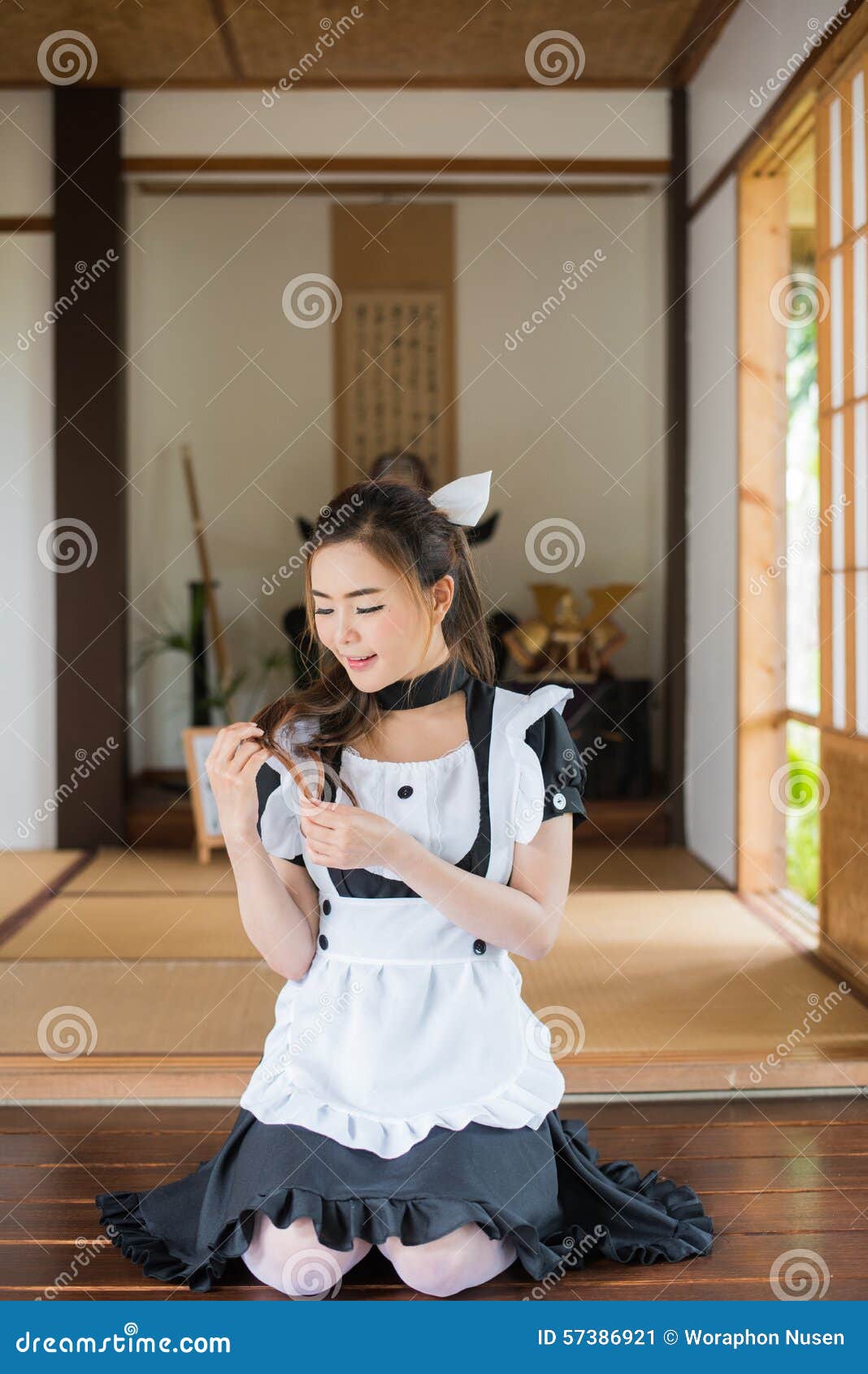 maid shared asian Cute