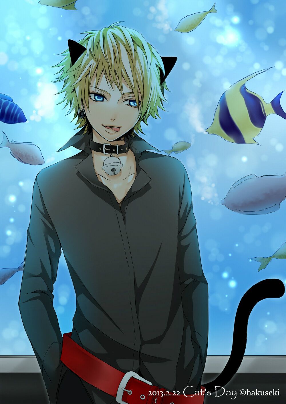 boy Anime cat person