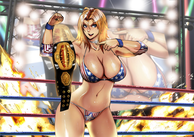 wrestling Anime bikini