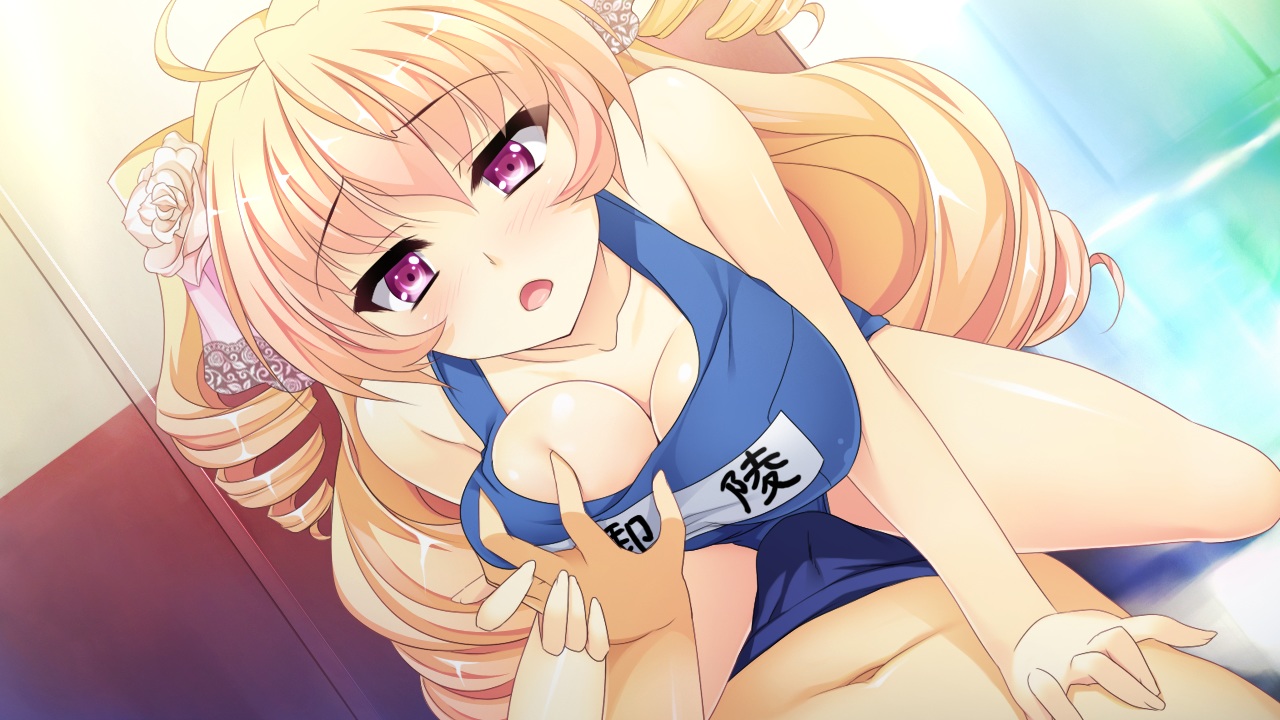 blonde breast Anime