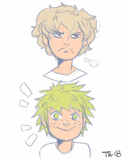 boy anime Curly hair