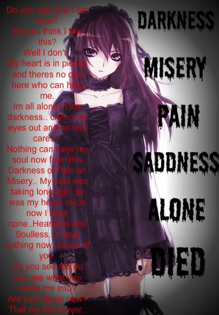 emo girls Sad anime