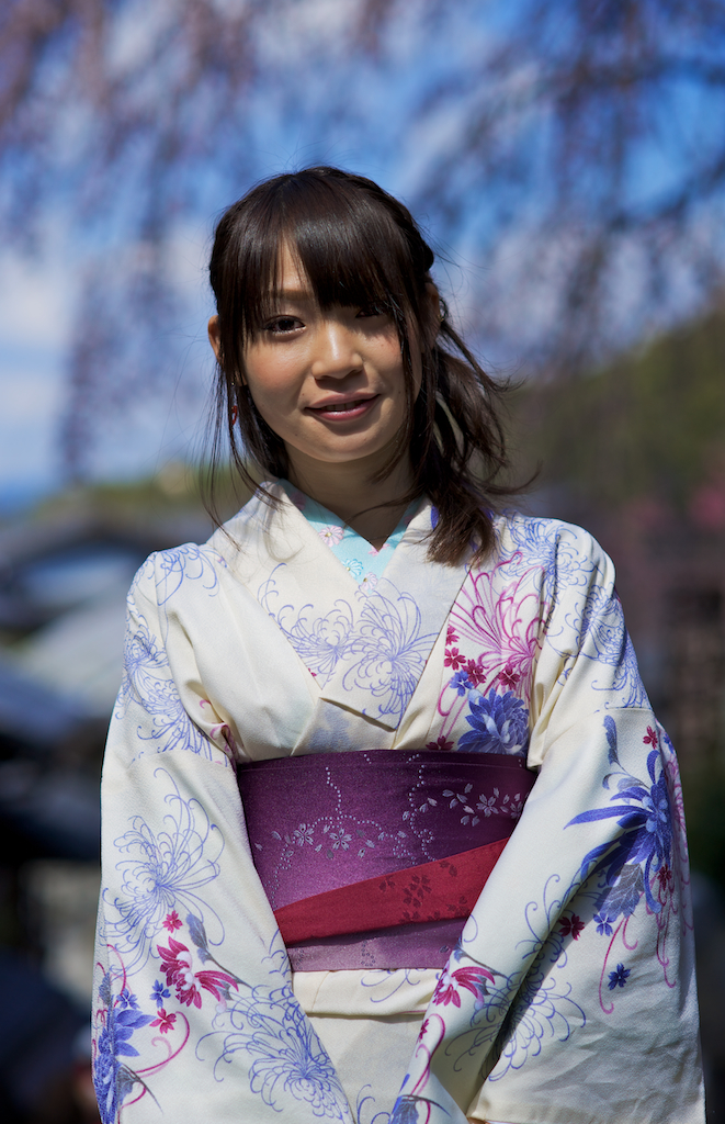 in kimono girl Asian