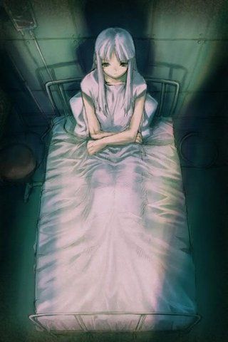 girl in bed Anime