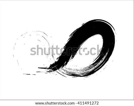 brush mobius Chinese strip stroke