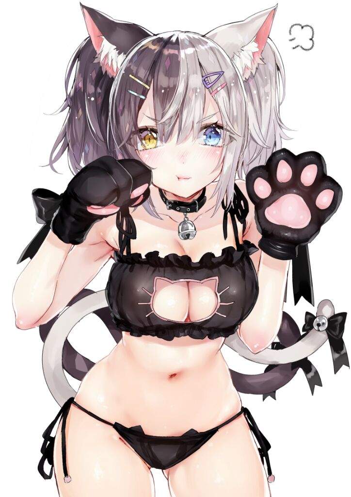 girl Anime tiger neko