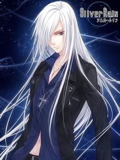 guy anime Silver hair