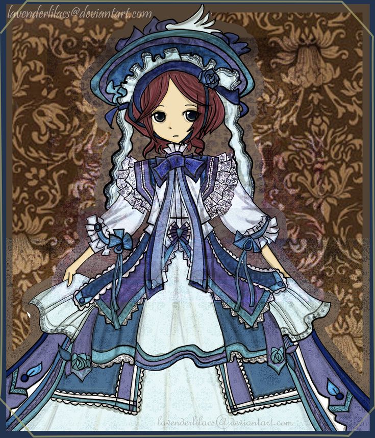 dress victorian Anime girl