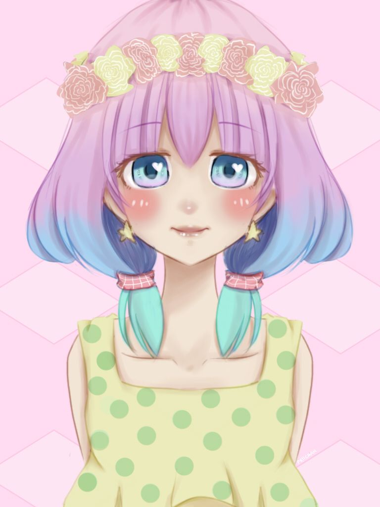 girl anime Cute pastel