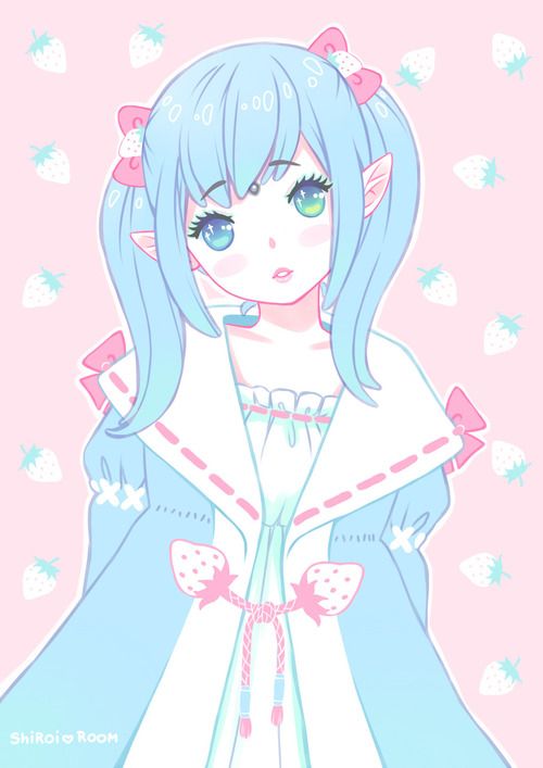 girl anime Cute pastel