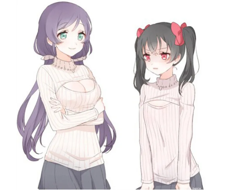 sweater Open anime chest